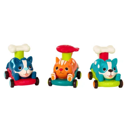 Машинка інерційна серії "Лапкомобілі" - ПЕСИК, КОЛІР ОКЕАН