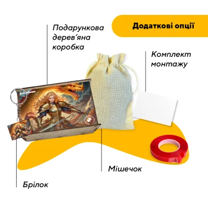 Пазл дерев'яний Аніме Дракон Долі, А5, Картонна коробка