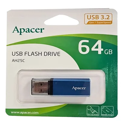 Флеш-накопичувач Apacer USB 3.2 Gen 1 AH25C 64GB Blue