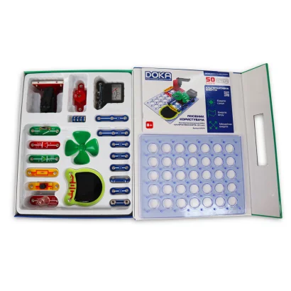 Конструктор електронний DOKA &quot;АЛЬТЕРНАТИВНА ЕНЕРГІЯ&quot; (50 схем)