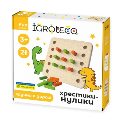 Дерев'яна гра "Хрестики-нулики"