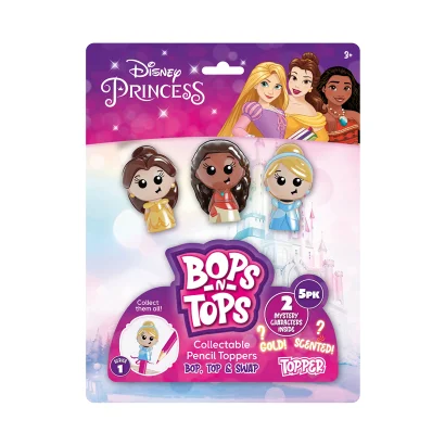 Набір колекційних фігурок-топерів SAMBRO серії "Bop n Tops" &ndash; ПРИНЦЕСИ ДІСНЕЙ (5 фігурок, в асорт.)