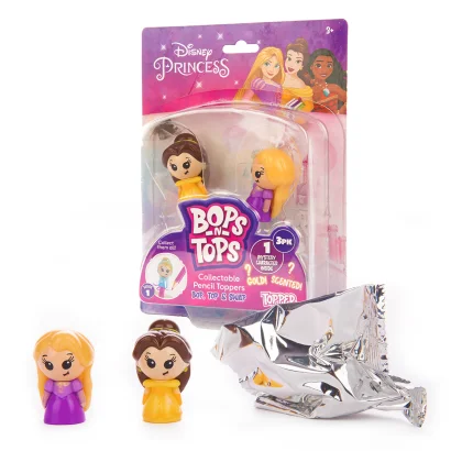 Набір колекційних фігурок-топерів SAMBRO серії "Bop n Tops" &ndash; ПРИНЦЕСИ ДІСНЕЙ (3 фігурки, в асорт.)