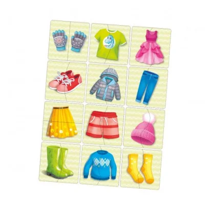 Пазл &quot;Половинки. Одяг та взуття&quot;