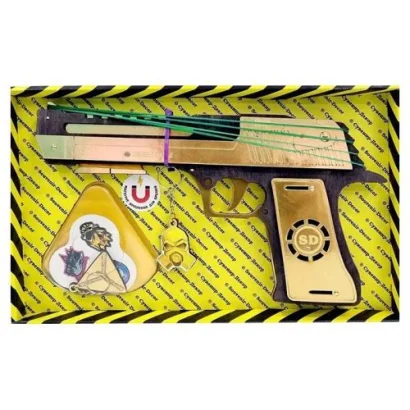 Деревʼяний пістолет &quot;Резинкостріл&quot; BLACK