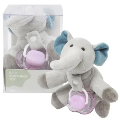 Тримач для пустушки (+ пустушка), рожевий