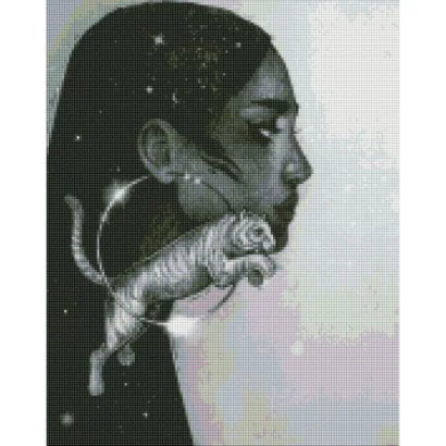 Алмазна мозаїка &quot;Сузір'я тигра&quot; 40х50 см