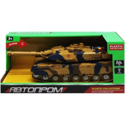 Танк інерційний &quot;Автопром&quot;, світло, звук (хакі)