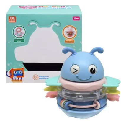 Прорізувач-брязкальце &quot;Музична бджілка&quot;, блакитна