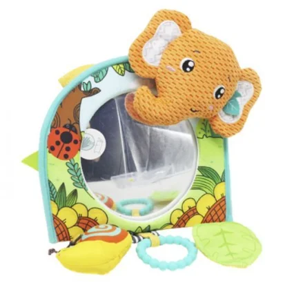 Брязкальце-підвіска с люстерком &quot;Слонік&quot; (помаранчевий)