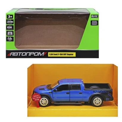 Машинка металева &quot;Ford F-150 SVT Raptor&quot; (синя)