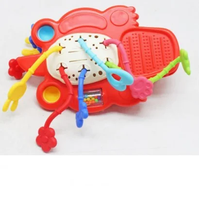 Брязкальце Монтессорі &quot;Крокодильчик&quot; (червоний)