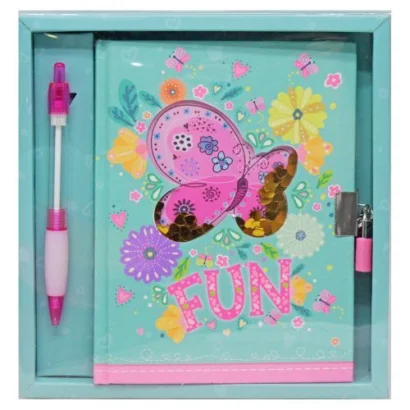 Набір з блокнотом на замочку &quot;Метелик&quot;