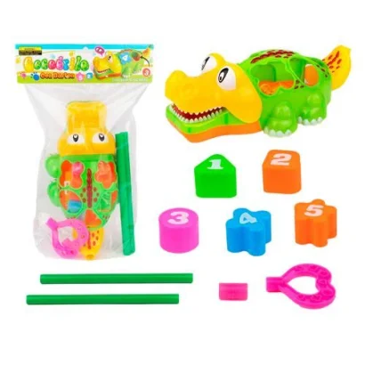 Каталка-сортер із ручкою &quot;Крокодил&quot;