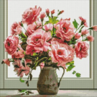 Алмазна мозаїка &quot;Аромат букета&quot;  40х40 см