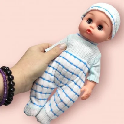 Пупс із пляшечкою &quot;Little Baby&quot; (блакитний)