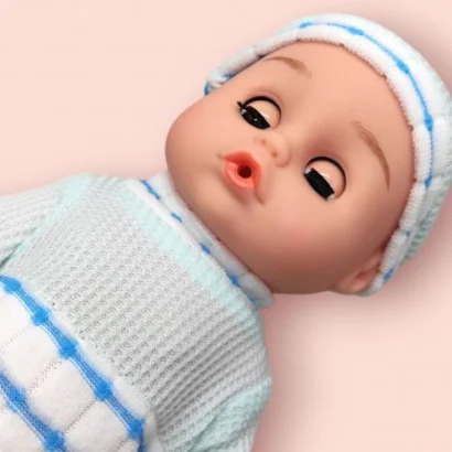 Пупс із пляшечкою &quot;Little Baby&quot; (блакитний)