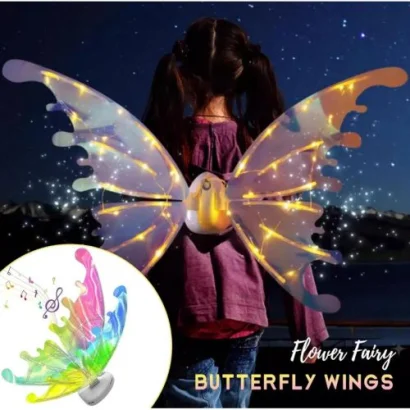 Крила метелика на батарейках, 90 см, з підсвічуванням