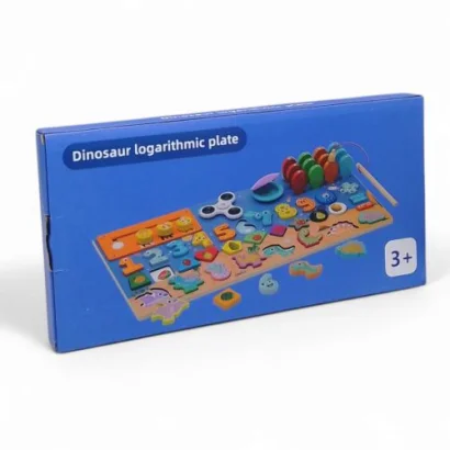 Деревʼяна ігрова панель - вкладиші, риболовля, спінер, лабіринт, кастаньєти