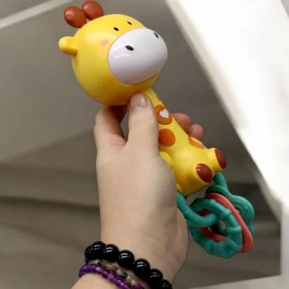 Музичне брязкальце &quot;Жираф&quot;, на батарейках, 19 см (укр)