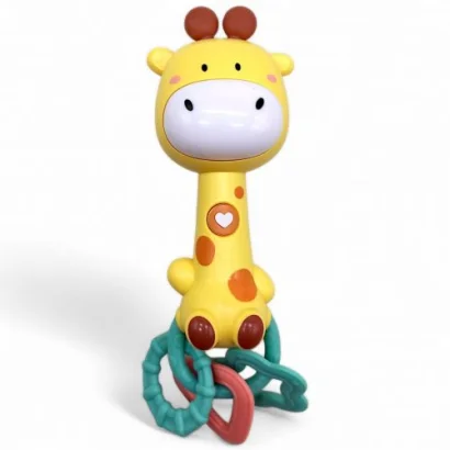 Музичне брязкальце &quot;Жираф&quot;, на батарейках, 19 см (укр)