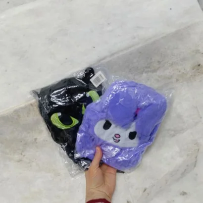 Мʼяка шапка з вушками аніме &quot;Куромі&quot;, зі світлом (фіолетова)