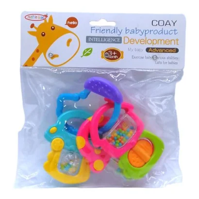 Набір брязкалець в кульку 4шт 8398-27 р.26,5*2,5*19см