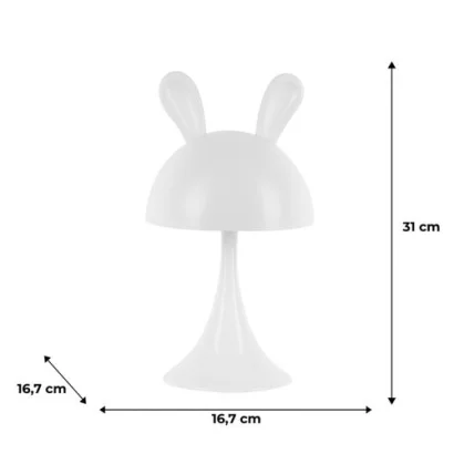 Світильник-нічник LED з акумулятором Simple Bunny, білий