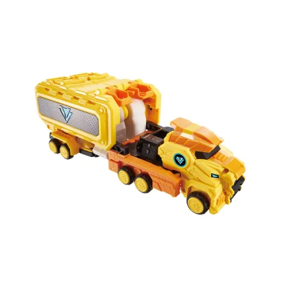 Ігровий набір з роботом-трансформером DINOSTER – РАПТОР ТРОН (2 машини, динозавр)