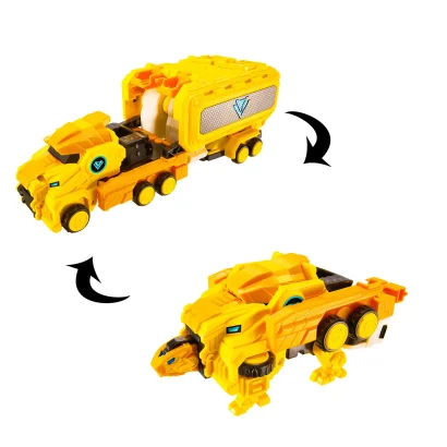 Ігровий набір з роботом-трансформером DINOSTER - СТЕГО ТРОН (2 машини, динозаври)