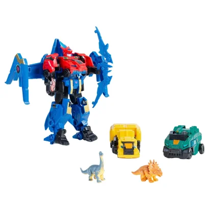 ІГРОВИЙ НАБІР DINOSTER - ШВИДКА ТРАНСФОРМАЦІЯ (4 робота, аксесуари)