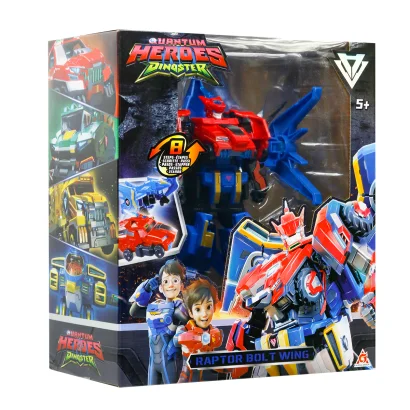 Ігровий набір з роботом-трансформером DINOSTER - РАПТОР БОЛТ ВІНГ (2 машини)