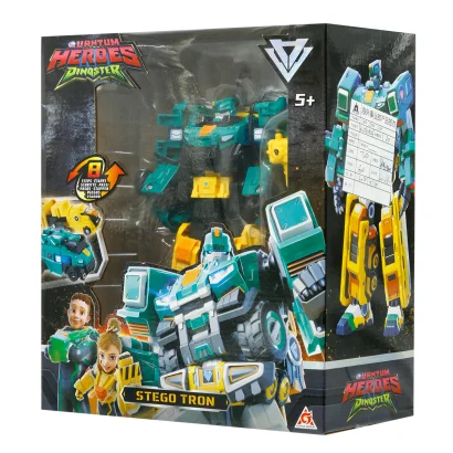 Ігровий набір з роботом-трансформером DINOSTER - СТЕГО ТРОН (2 машини)