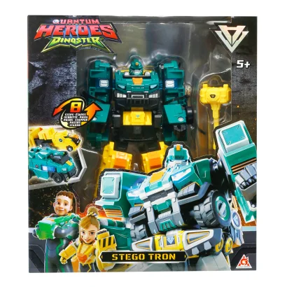 Ігровий набір з роботом-трансформером DINOSTER - СТЕГО ТРОН (2 машини)