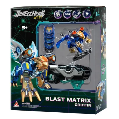 Ігровий набір SCREECHERS WILD! S5 L2 &ndash; ГРІФІН (запускач-бластер, машинка-трансформер L2)