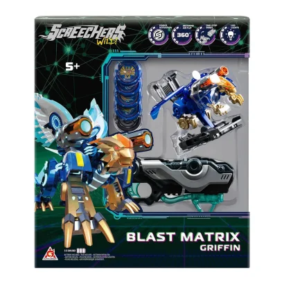 Ігровий набір SCREECHERS WILD! S5 L2 &ndash; ГРІФІН (запускач-бластер, машинка-трансформер L2)