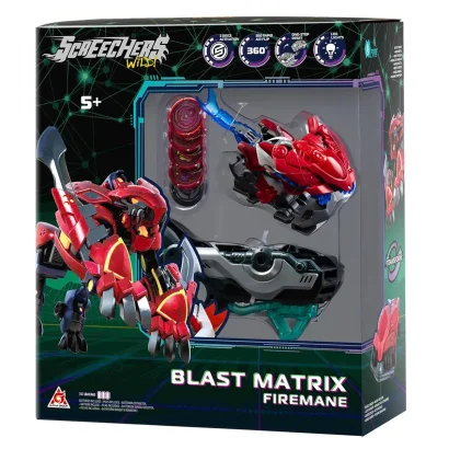 Ігровий набір SCREECHERS WILD! S5 L2 &ndash; ФАЙЕРМЕН (запускач-бластер, машинка-трансформер L2)