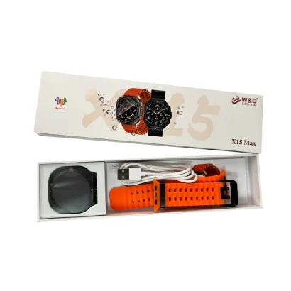 Смарт-годинник W&amp;amp;O X15 Max 38mm. 330 mAh. Amoled+IP67 Orange