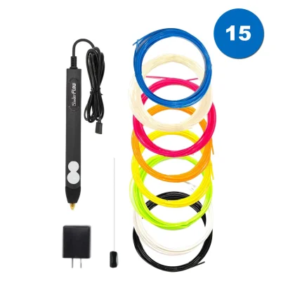 3D-ручка 3Doodler Flow для проф. використання – СИНЯ (8 стрижнів, аксесуари)