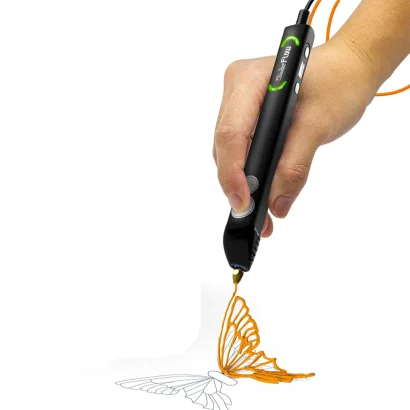 3D-ручка 3Doodler Flow для проф. використання – СИНЯ (8 стрижнів, аксесуари)