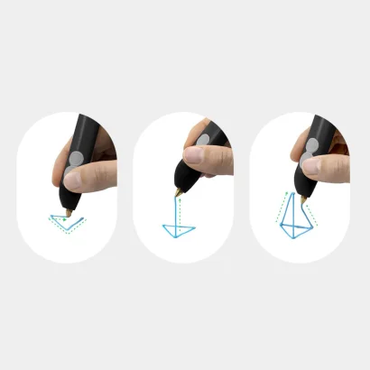 3D-ручка 3Doodler Flow для проф. використання – СИНЯ (8 стрижнів, аксесуари)