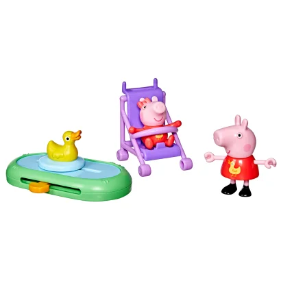 Ігровий набір PEPPA FIGURINES серії "Моменти з Пеппою" &ndash; СЕСТРИЧКИ НА ПРОГУЛЯНЦІ