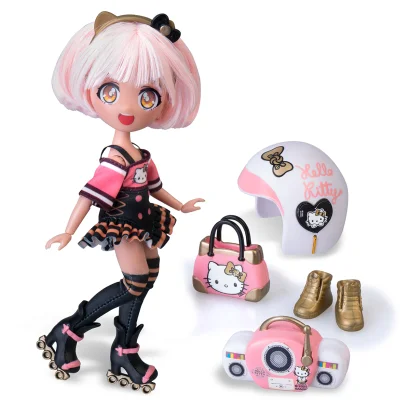 Ігровий набір 4SF MANGA DOLLS серії "Hello Kitty" &ndash; ЗОЛОТА РОЛЕР ДІВА  (з аксес.)