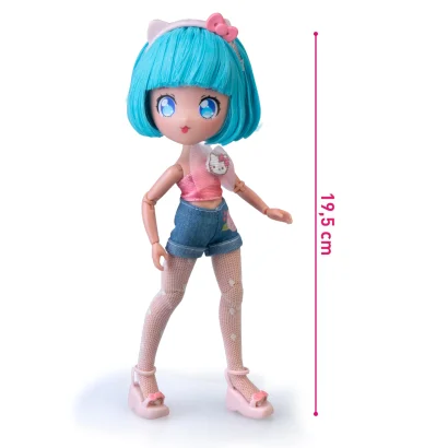 Ігровий набір 4SF MANGA DOLLS серії "Hello Kitty" &ndash; КРАСУНЯ ПІНК НА СКУТЕРІ (з аксес.)