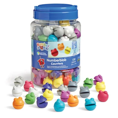 Ігровий набір для навчання лічбі LEARNING RESOURCES серії "Numberblocks" - ВЕСЕЛІ ЖАБКИ NUMBERBLOBS