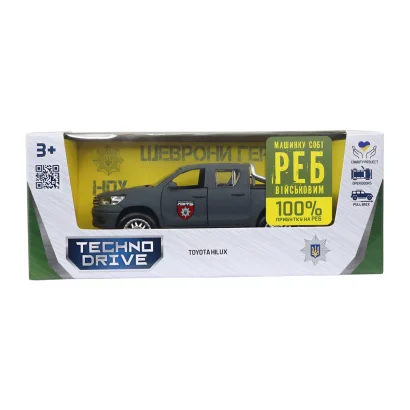 Автомодель серії &quot;Шеврони Героїв&quot; – TOYOTA HILUX – &quot;ОШБр НПУ &quot;ЛЮТЬ&quot;