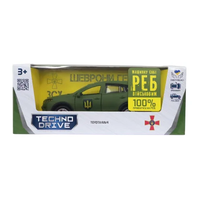 Автомодель серії &quot;Шеврони Героїв&quot; – TOYOTA RAV4 – &quot;СУХОПУТНІ ВІЙСЬКА ЗСУ&quot;