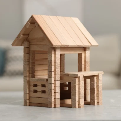 Конструктор дерев'яний Будиночок з верандою 102 дет.