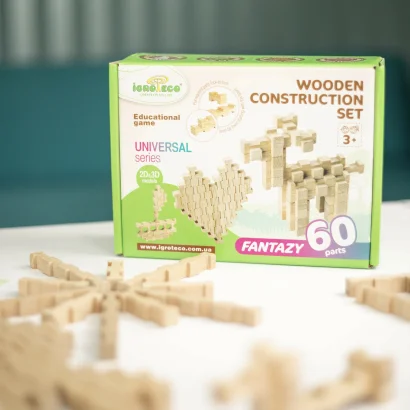 Конструктор дерев'яний Фантазія 60 дет.