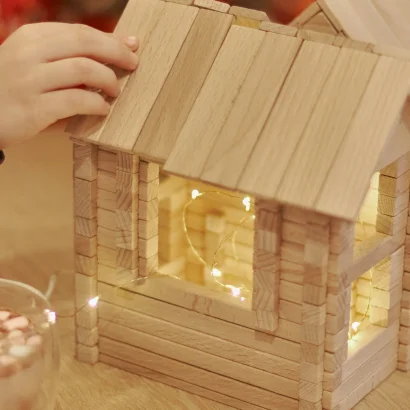 Конструктор дерев'яний Котедж 4в1 206 дет.